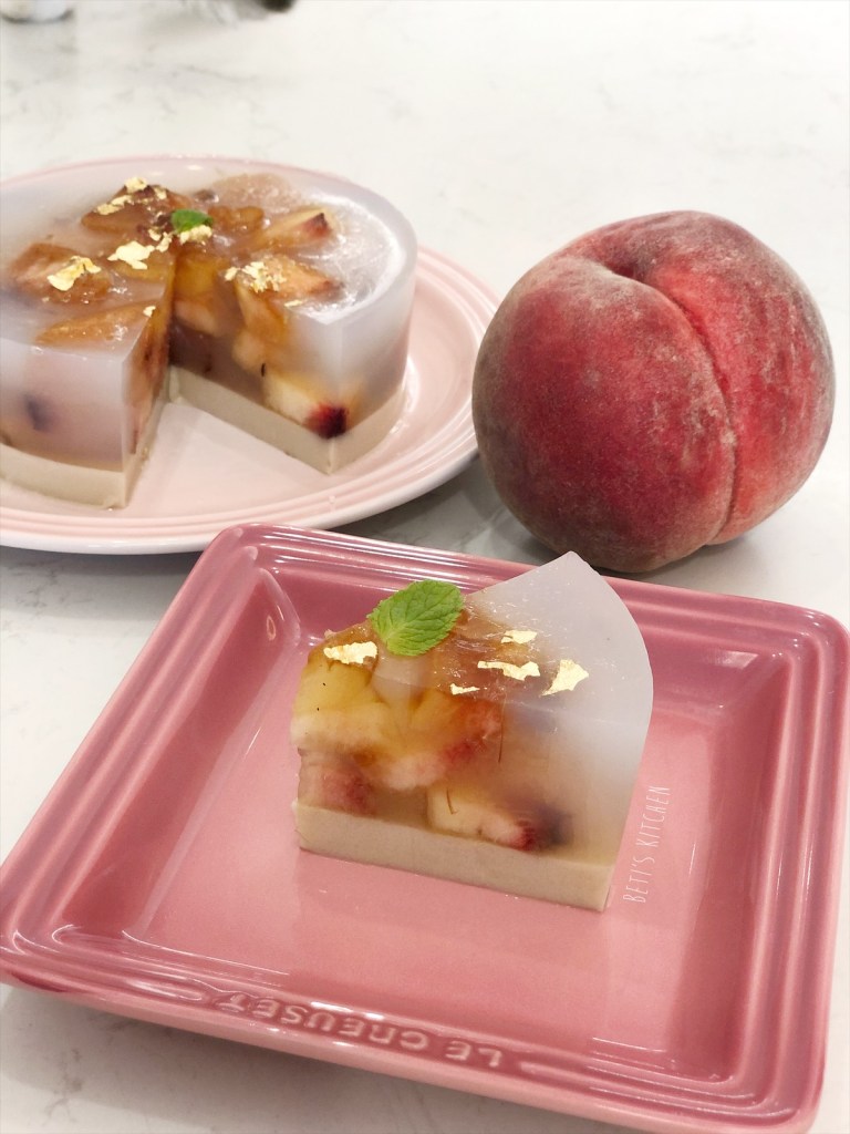 日本桃燕麥奶凍