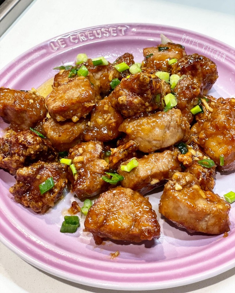 蜜味蒜香一口豬柳