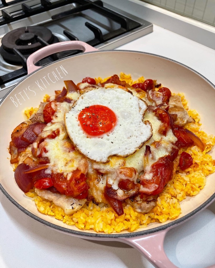 蕃茄芝士焗豬扒飯