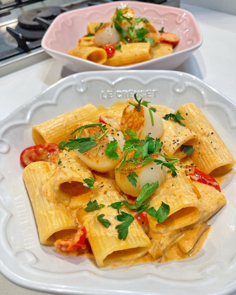 黃金帶子蕃茄忌廉長通粉