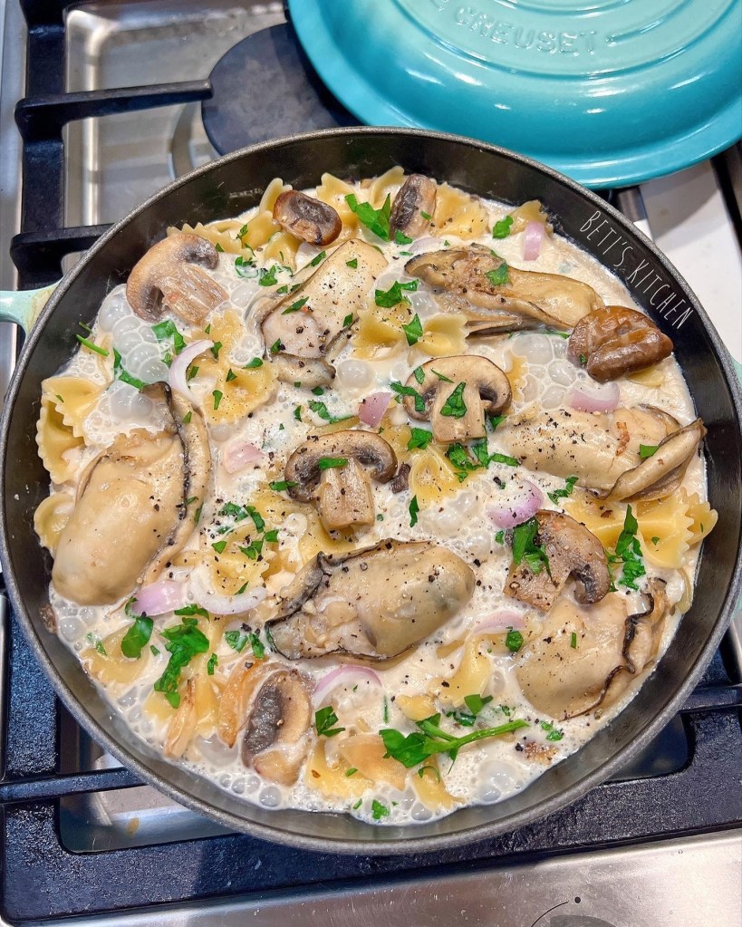 鮮蠔白酒忌廉蝴蝶粉