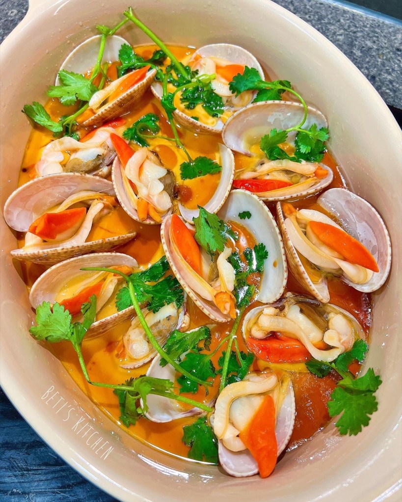 花雕花甲蒸滑蛋 