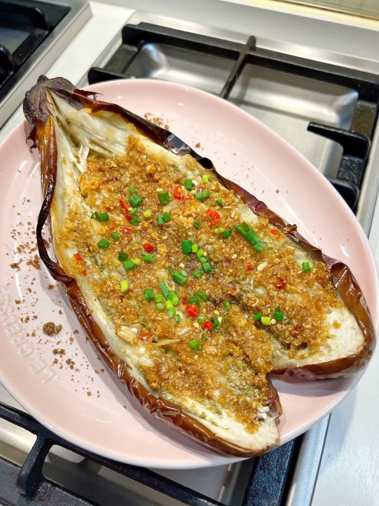 孜然蒜香焗茄子