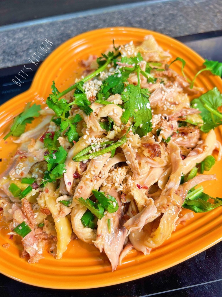 滑滑芝麻沙薑手撕雞