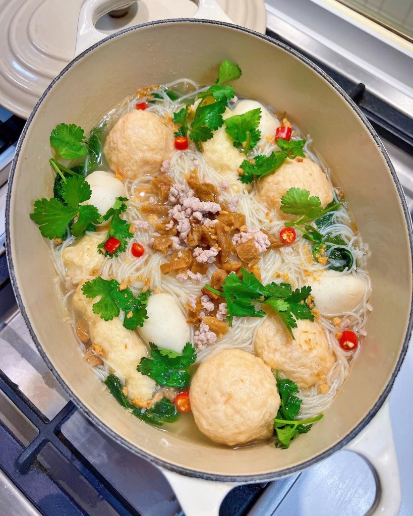 辣菜脯潮州魚蛋米粉