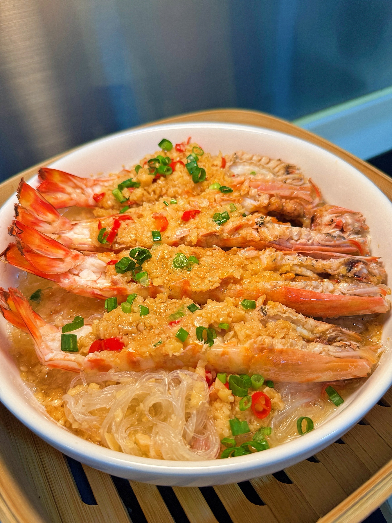 蒜蓉金醬粉絲蒸大蝦中式食譜– Beti's Kitchen 簡易食譜分享